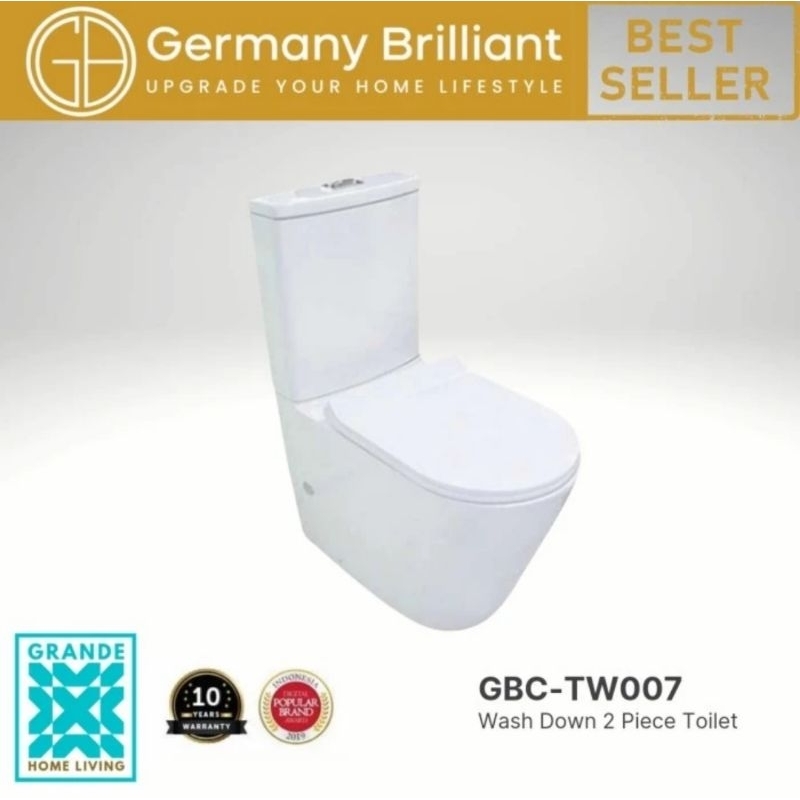 Germany Brilliant Kloset Duduk GBC-TW007 Peti Kayu