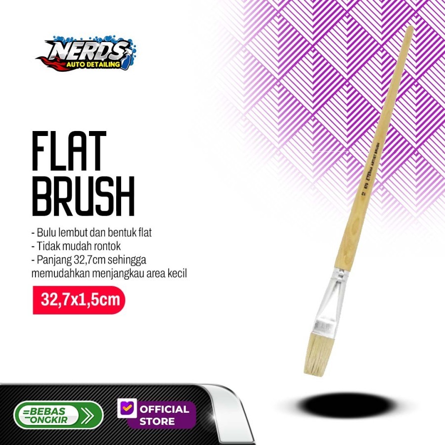 

Kuas Lukis Detailing Flat Gagang Panjang
