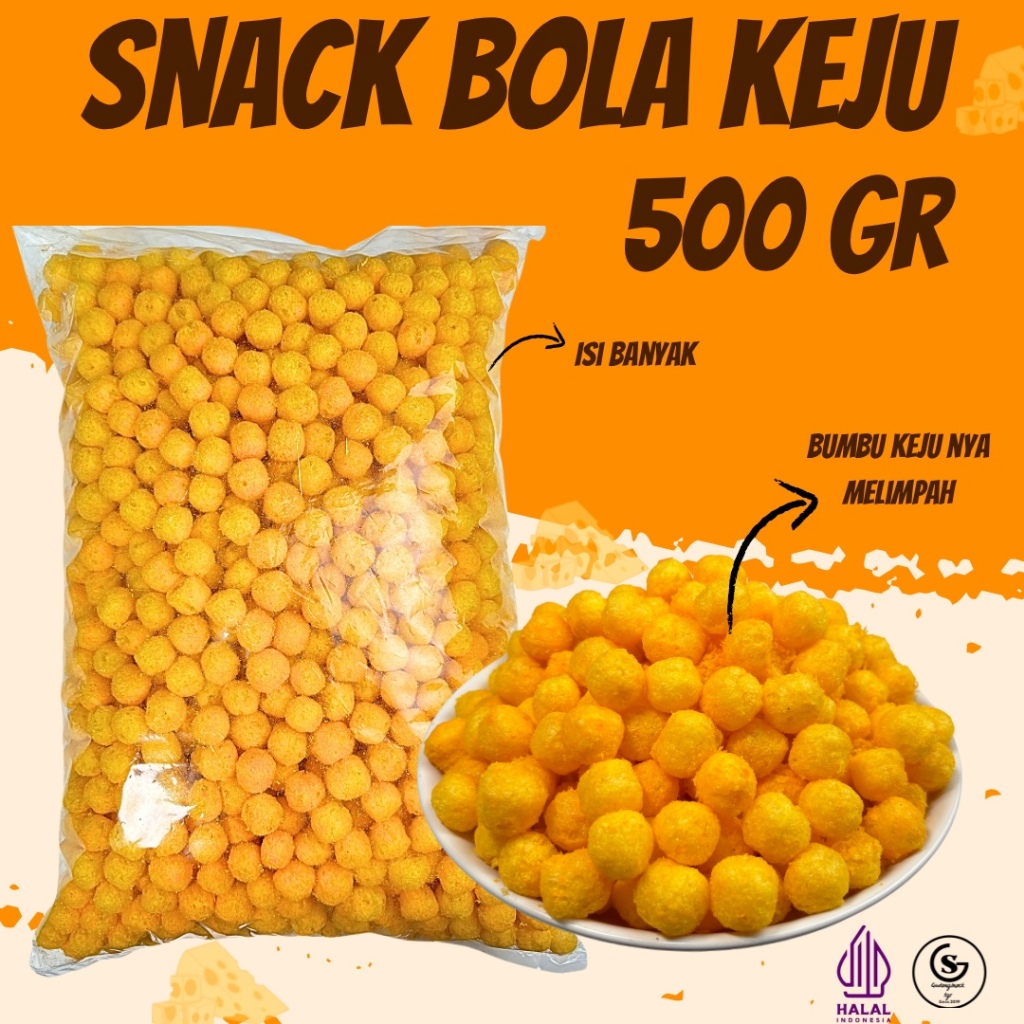 

SNACK BOLA KEJU GURIH 500GR BY gudangsnack tgr