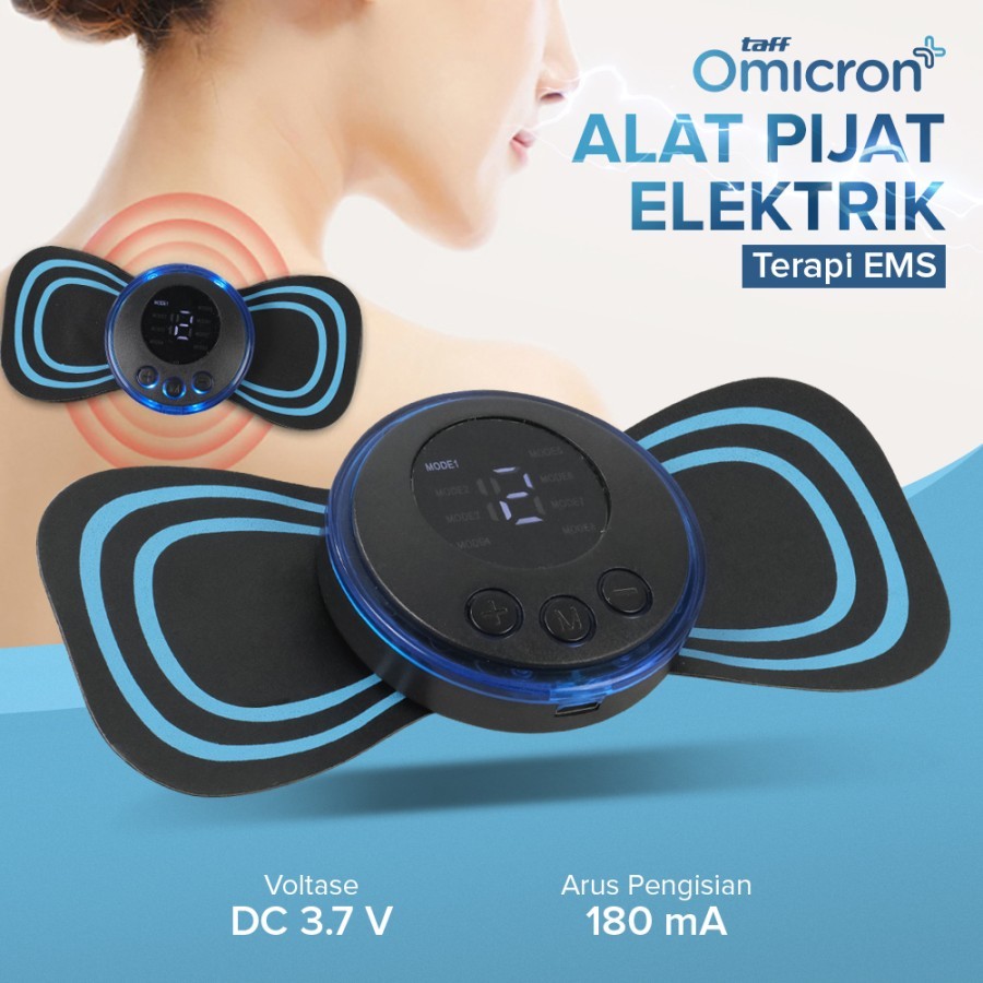 ✅【NM】Alat Pijit Tubuh Elektrik Portable Tempel EMS Mini Massage - Pijit  punggung