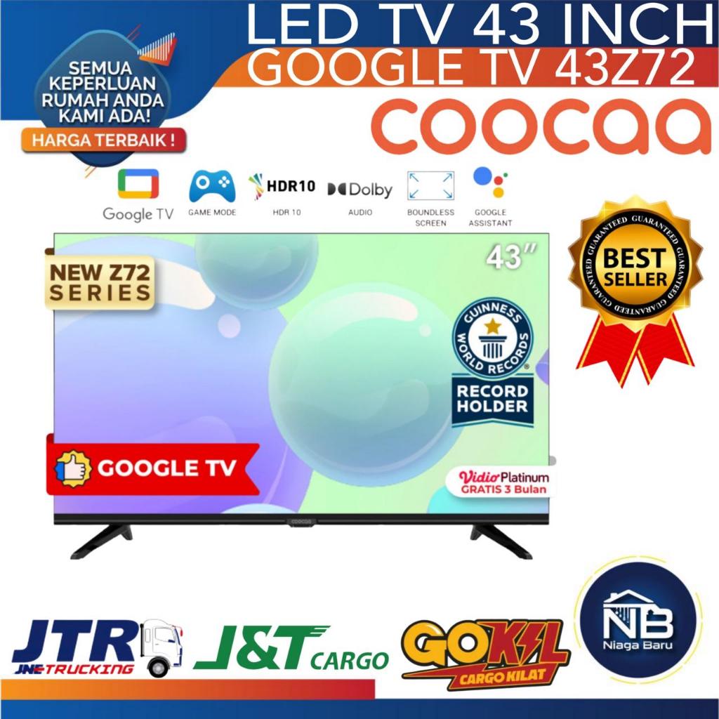 Google TV COOCAA 43 inch Smart Android TV Digital TV NEW Z72