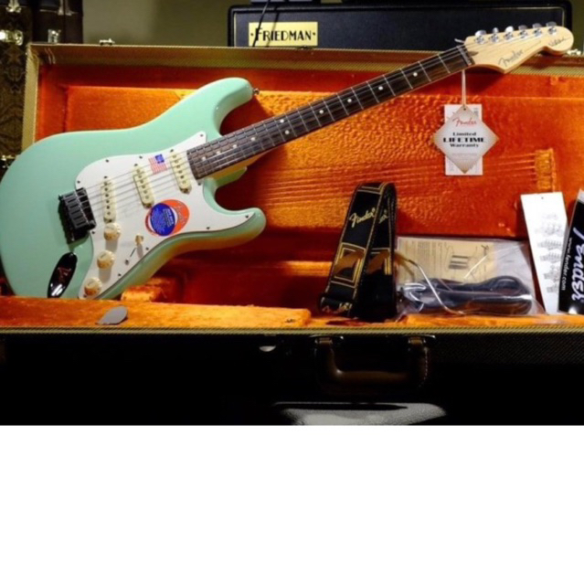 FENDER STRATOCASTER JEFF BECK SURF GREEN ORIGINAL MADE IN USA 2016