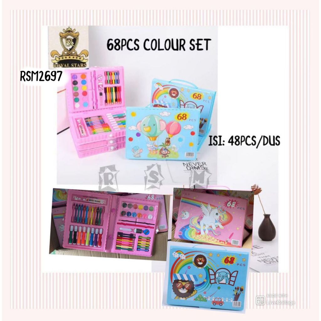 

Crayon art Set isi 68pcs