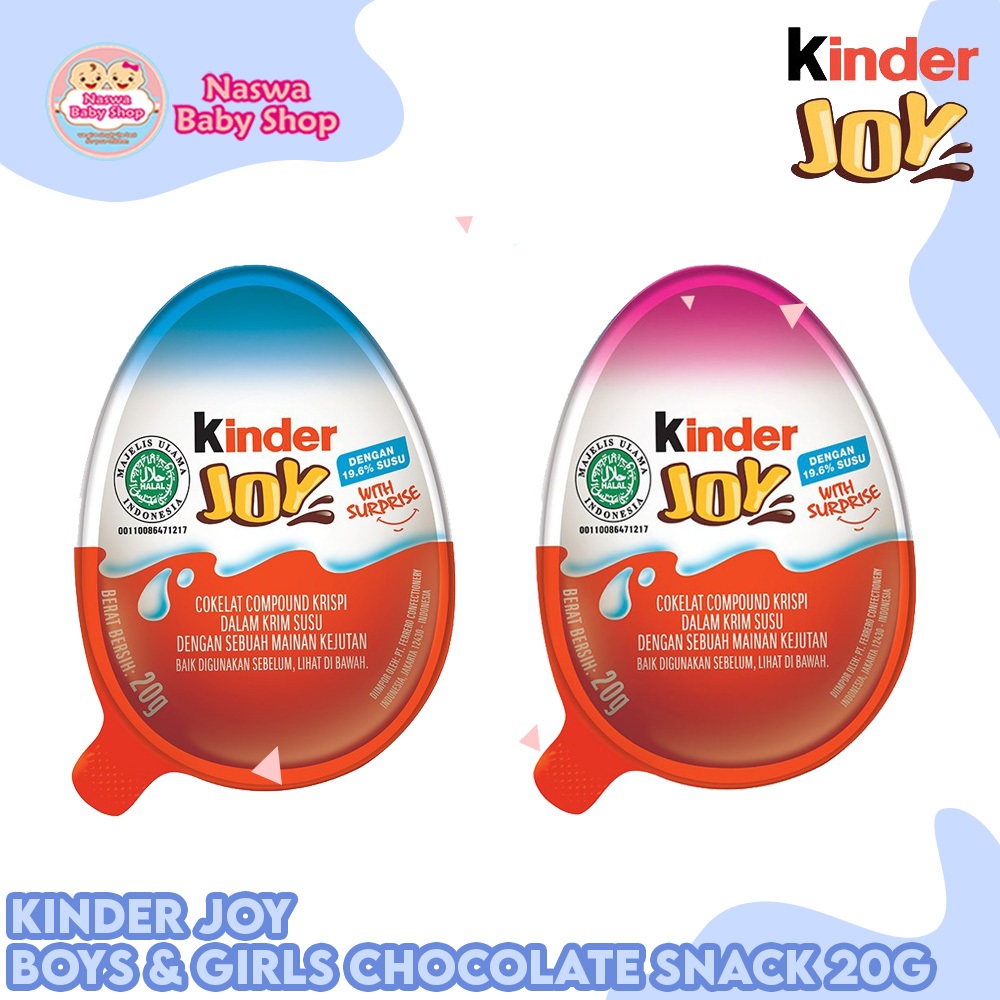 

Kinder Joy Boys & Girls Chocolate Snack 20g