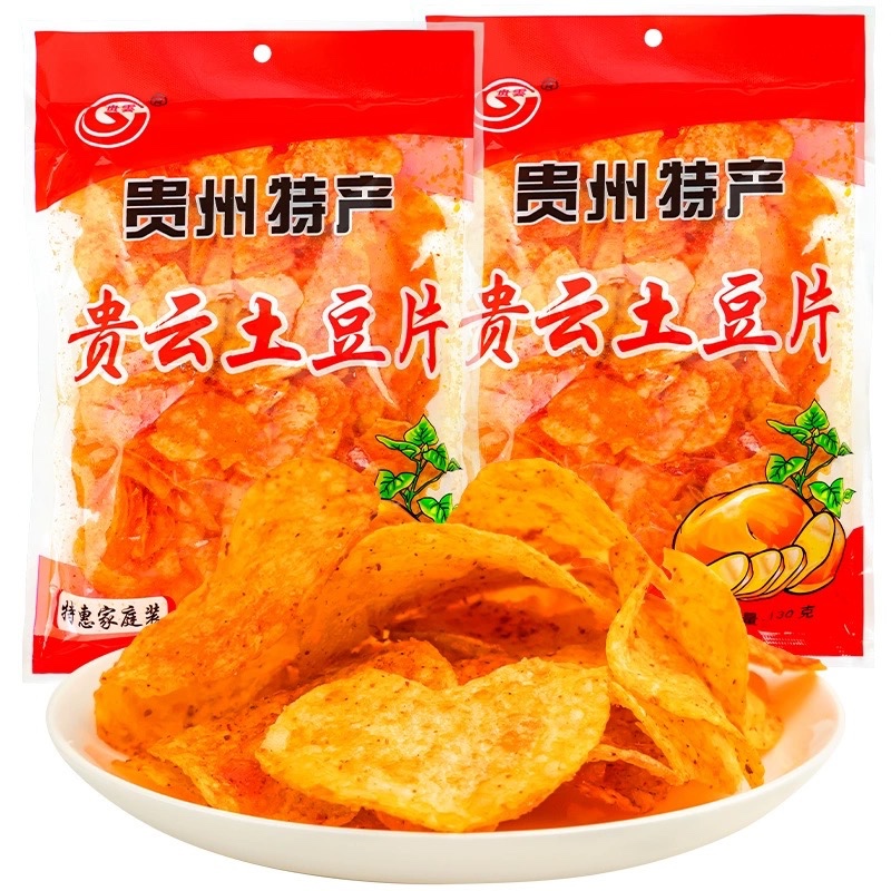 

贵云土豆片土豆丝 GUIYUN potato chip cemilan kentang gurih kentang goreng fries