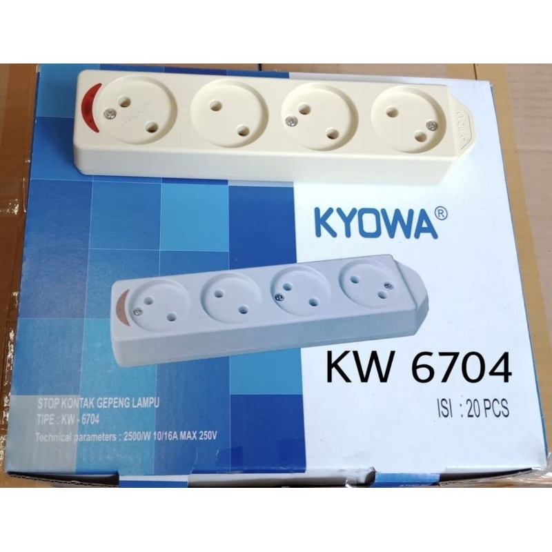 Stop Kontak Gepeng Tanpa Kabel Kyowa 2 3 4 5 Lubang