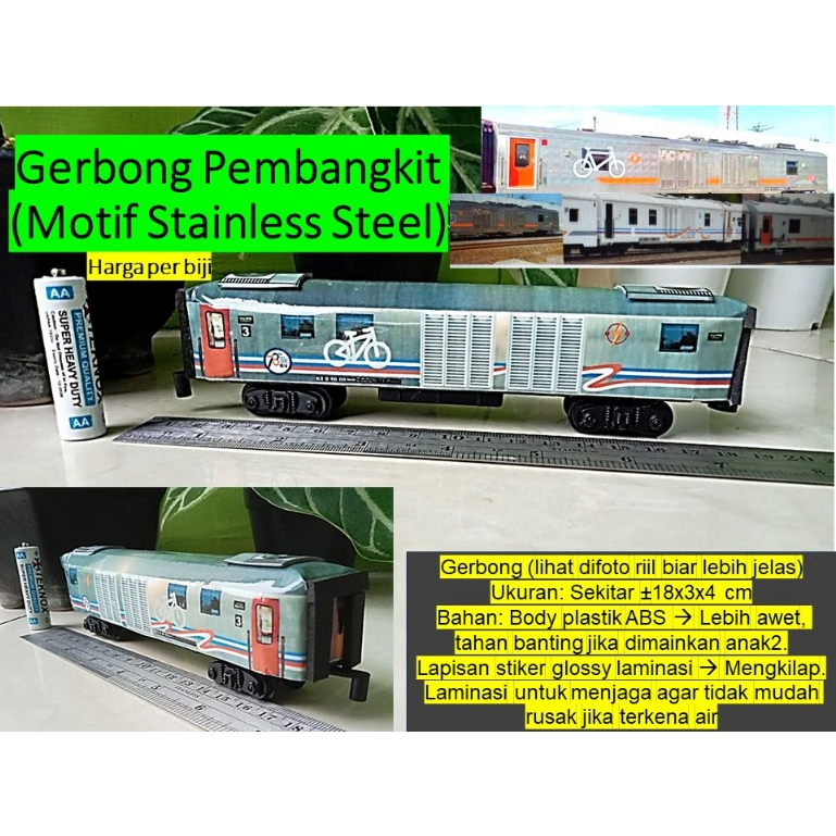 Gerbong pembangkit KAI kereta api Indonesia Railking
