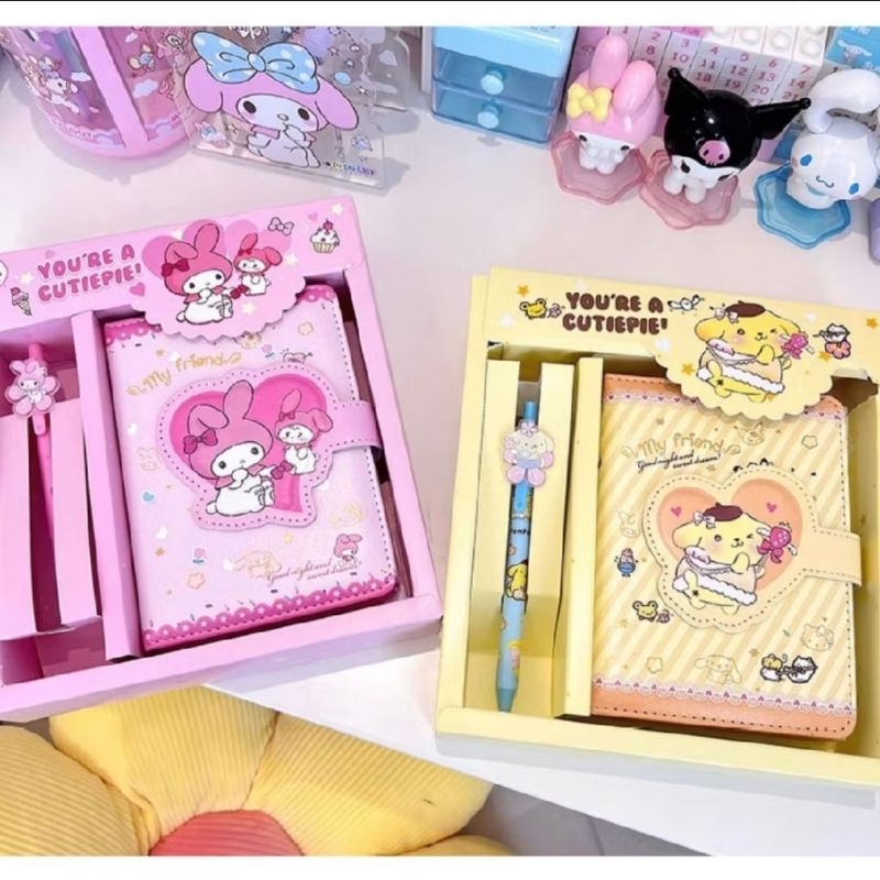 

Paket 2 In 1 Notebook Sanrio Lucu Di Lengkapi Dengan Satu Pen Untuk Tulis