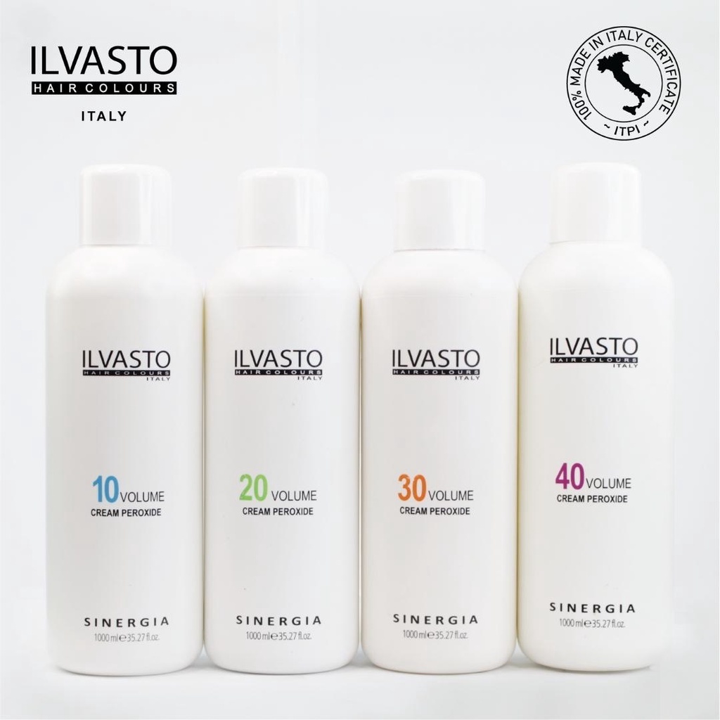 ILVASTO Cream Peroxide 1000ml oksidant semir rambut  |campuran semir| developer samir rambut
