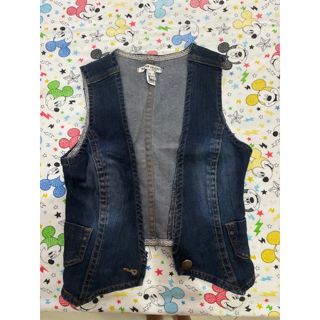 Mango Denim Vest Preloved Bekas