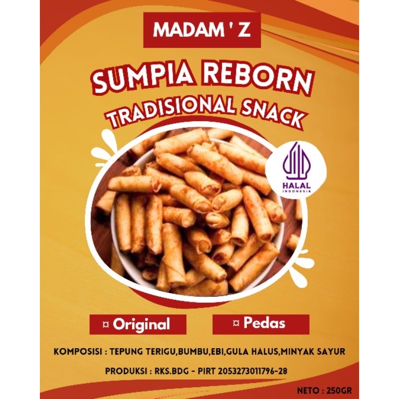 

SUMPIA UDANG / SUMPIA EBI / SPRING ROLL - 250GR