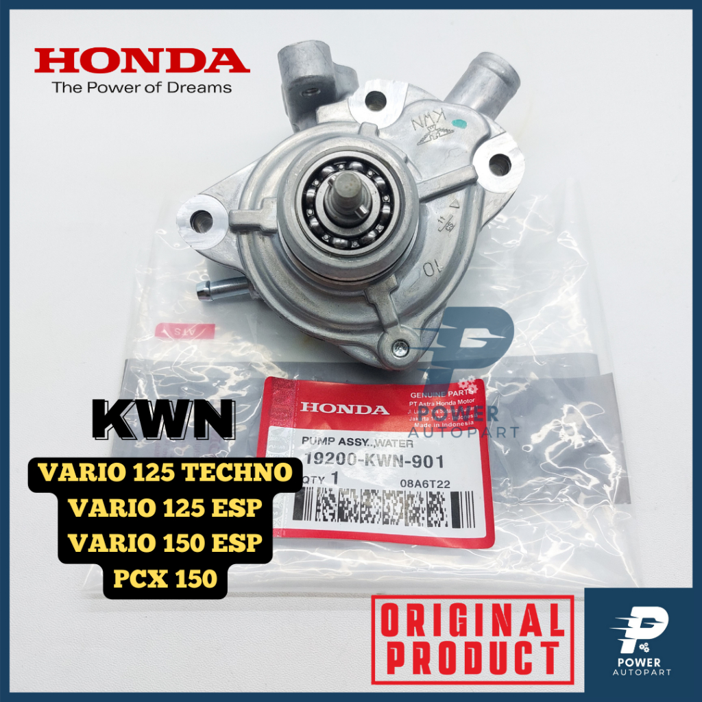 WATER PUMP VARIO 125 TECHNO, VARIO 150, PCX 150, VARIO 125 ESP 19200-KWN-901 ORIGINAL - PUMP KWN