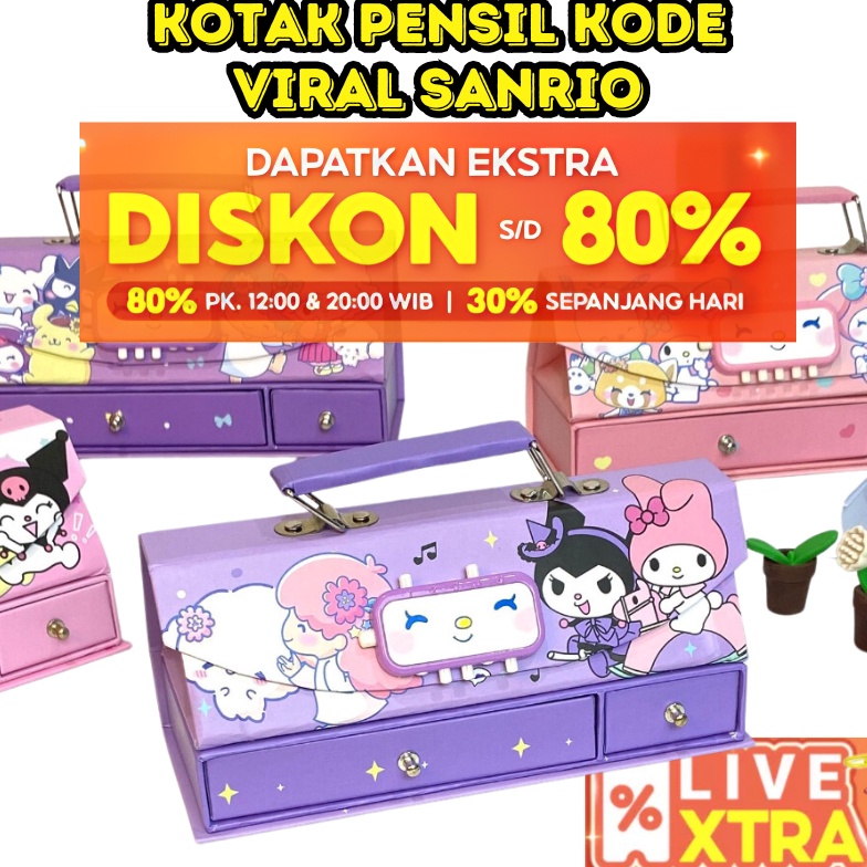 

KODE Q8S BOS Kotak Pensil KartonKode KunciTempat PensilPencil Case CodePin