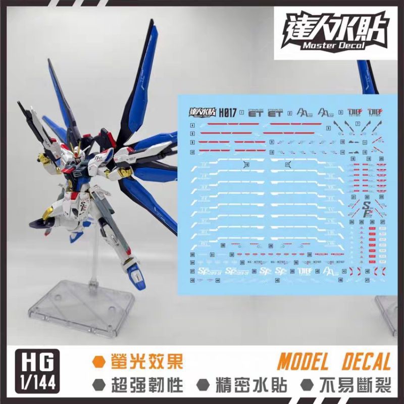 HG 1/144 STRIKE FREEDOM GUNDAM REVIVE WATER DECAL MASTER DECAL
