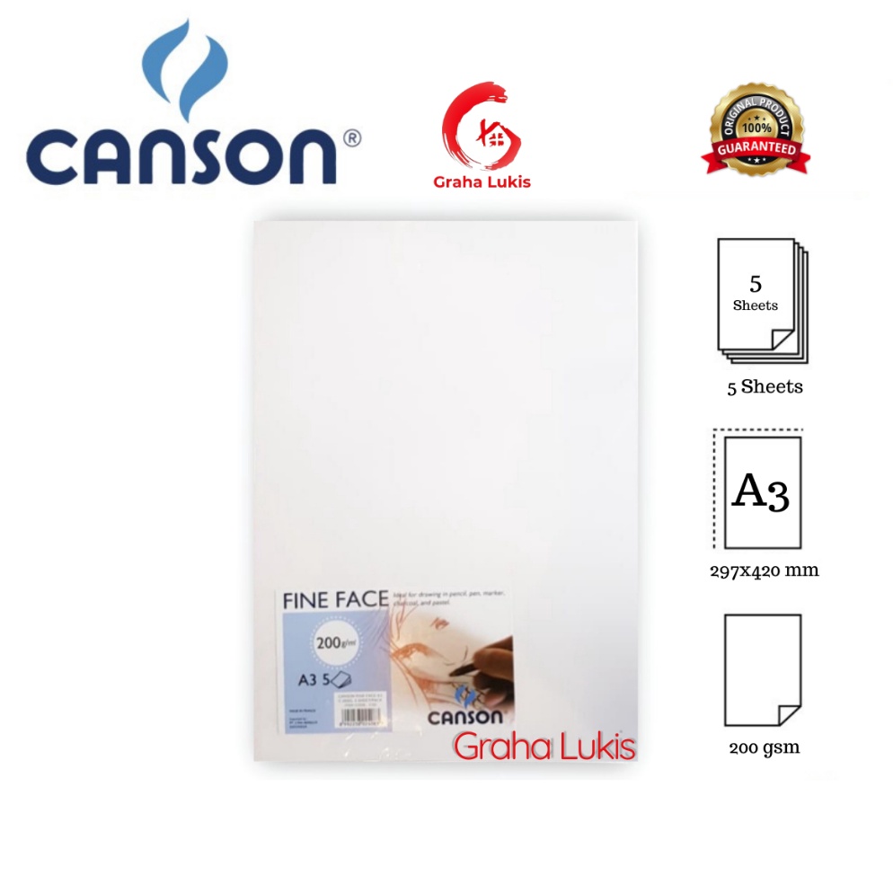 

KODE S84B Canson Fine Face A3 2 gsm Canson Multimedia Paper 1 Lembar