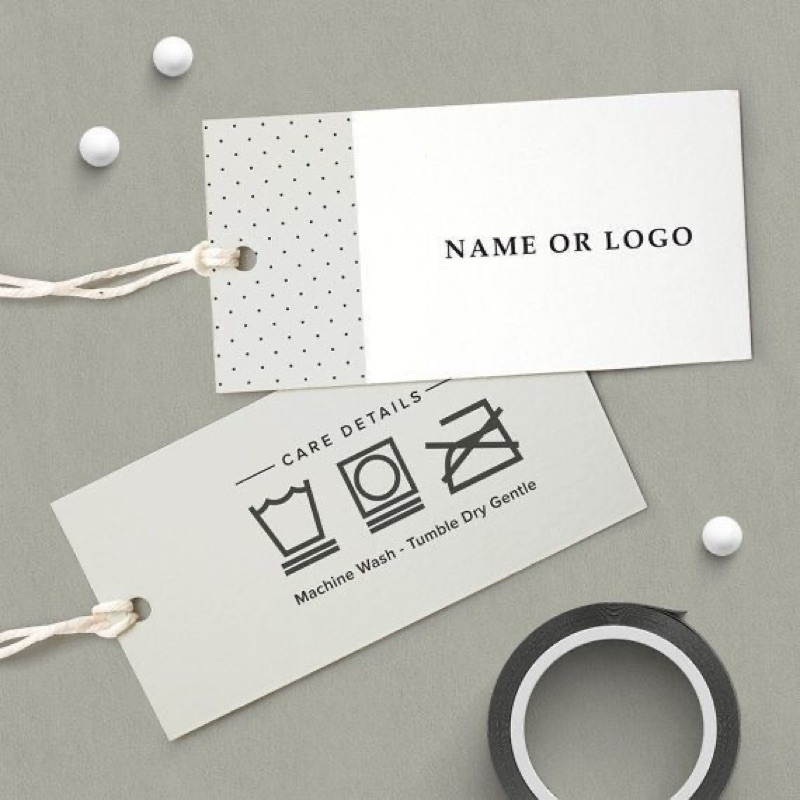 (FREE DESAIN) HANTAG LABEL BAJU/HIJAB/ACCESORIES name tag