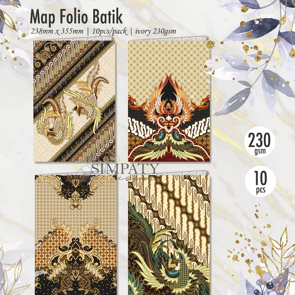 

KODE A86R Stopmap Map kertas Stop Map folio batik Simpaty