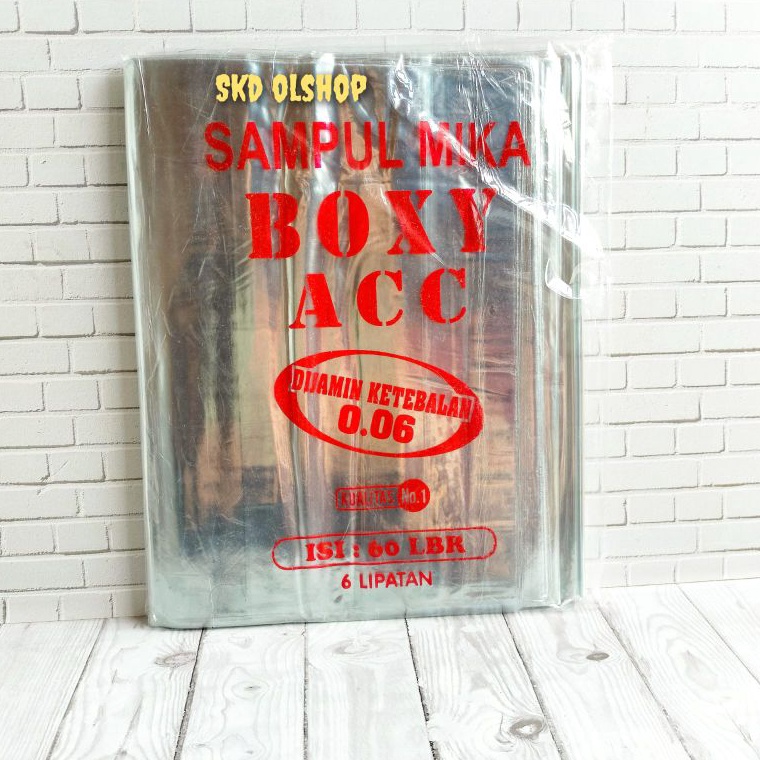 

KODE A63X Sampul buku plastik Mika ukuran Boxy maxy uk buku Campus isi 6 lembar