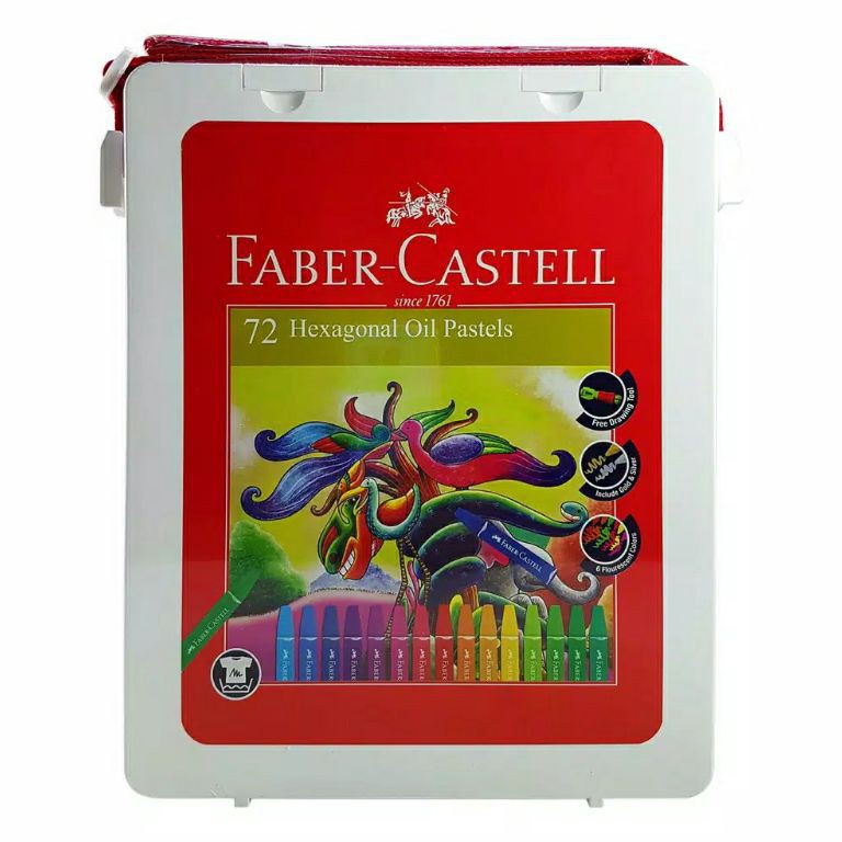 

KODE R73N Crayon Faber Castell Hexagonal Oil Pastel Faber Castell 72 Warna