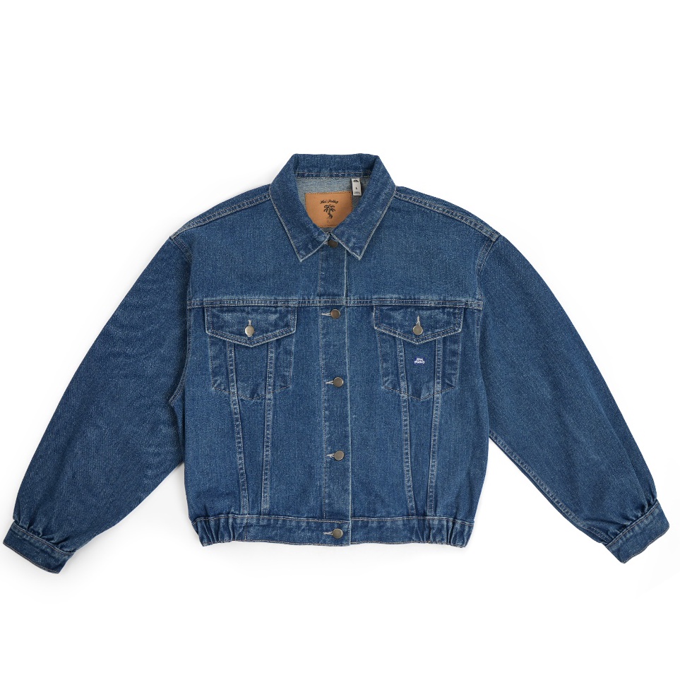 KODE N55U Hoi Polloy  Pebble Denim Jacket Blue