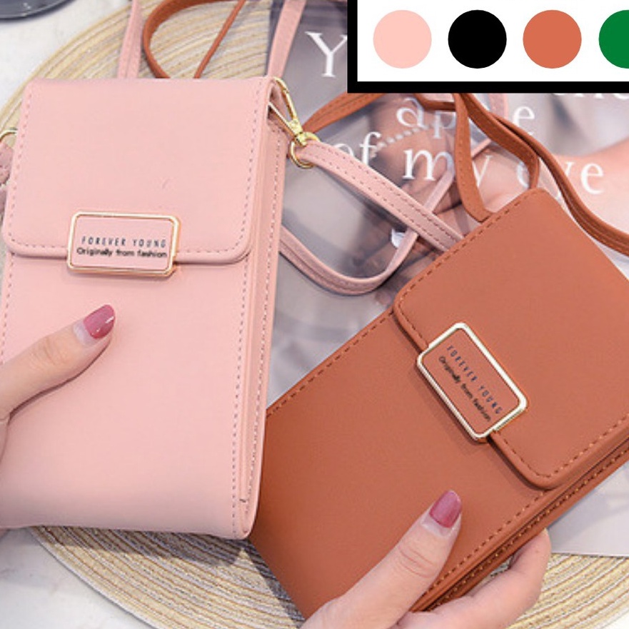 Istimewa DOMPET HP WANITA DANISA KULIT PREMIUM TALI PANJANG BATAM SELEMPANG KOREA FASHION MURAH ABG