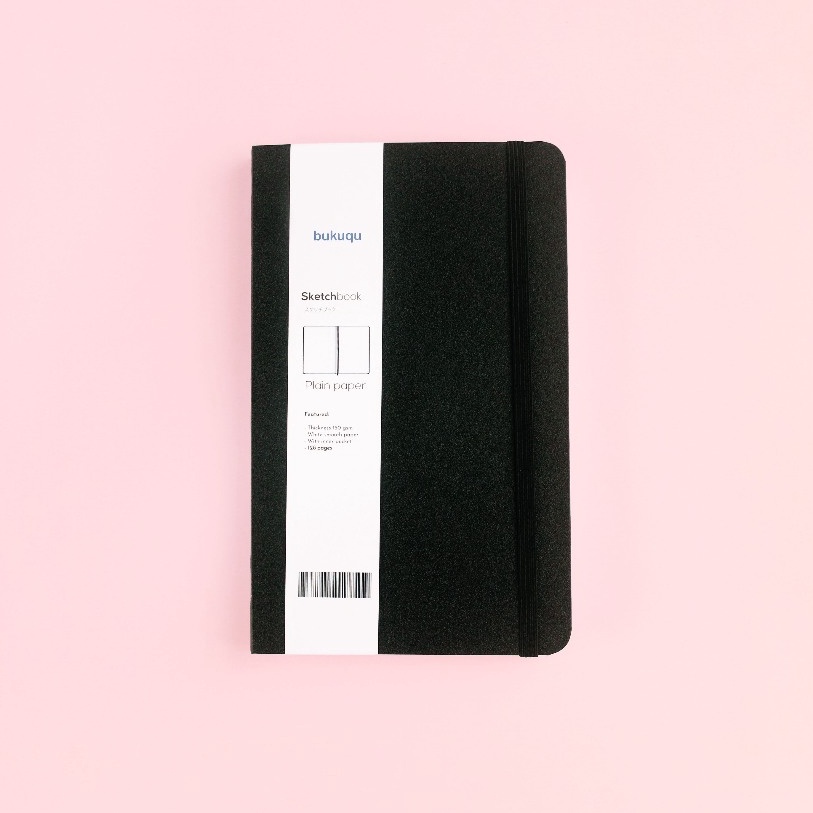 

KODE W96I bukuqu Sketchbook A5 15 gsm Portrait Hardcover Notebook gambar Lukis Cat Air tebal