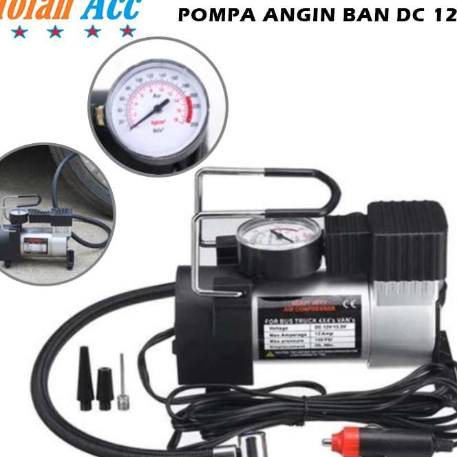 KP8 Pompa Ban Elektrik Air Compressor Mini DC 12V Pompa Angin Ban Portable Udara Listrik Mobil Motor