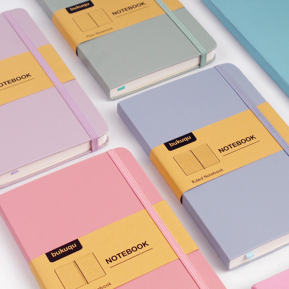 

KODE E29R Bukuqu Classic Notebook Pastel Edition Bullet Journal Planner Buku Agenda