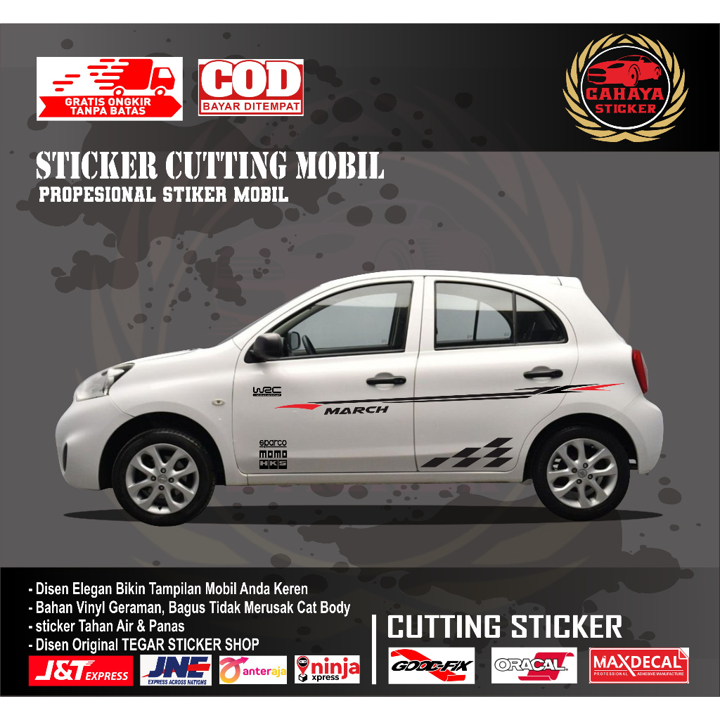 sticker mobil nissan march sticker lis mobil nissan march sticker mobil sticker motif variasi mobil