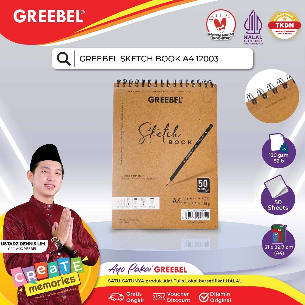

KODE B33V GREEBEL SKETCHBOOK A4 123 Buku Gambar Sketsa Drawing Book