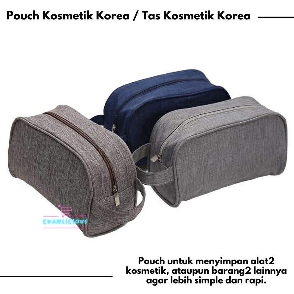 SPESIAL Pouch Kosmetik Korea  Tas Kosmetik Korea  Korean Cosmetic Pouch