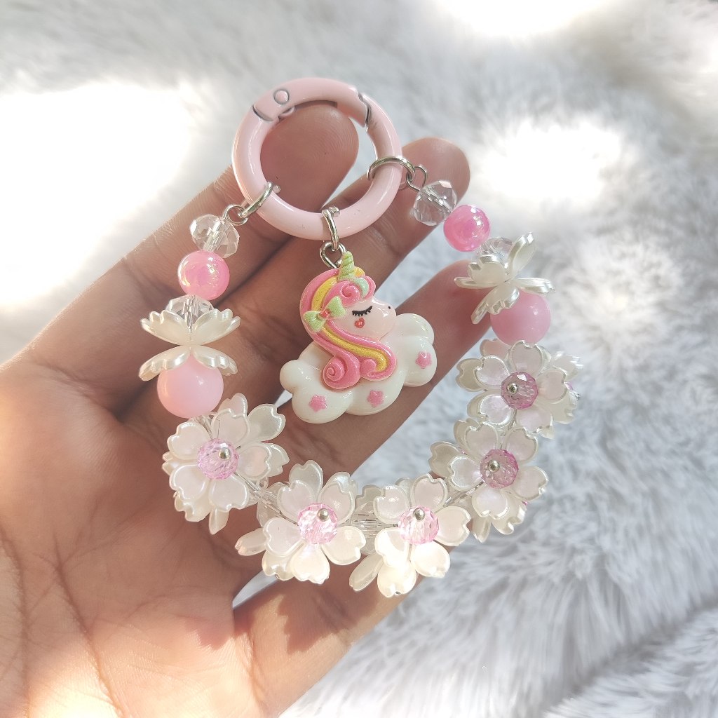 Gantungan Tas Bag Charm Clay Manik Warna Warni