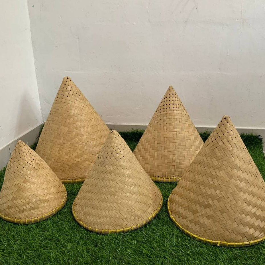 Cetakan Nasi Tumpeng Aseupan Bambu Kukusan Bambu Kukusan Awug Nasi Kerucut Kerajinan Anyaman Bambu