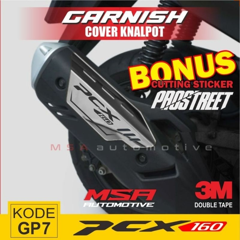 cover knalpot pcx 160 garnish cover knalpot pcx 160