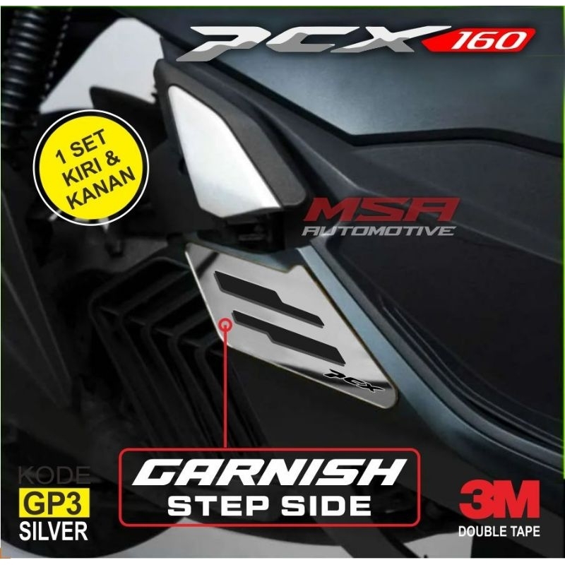 garnis step side honda pcx 160 aksesoris garnis honda pcx 160 murah