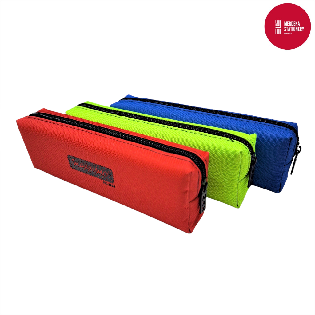 

Pencil Case/Tempat/Kotak/Tepak Pensil Kain Resleting Maxximo PC-1004 Polos