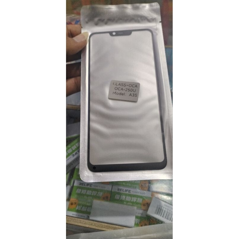kaca lcd Oppo A3s/a5s