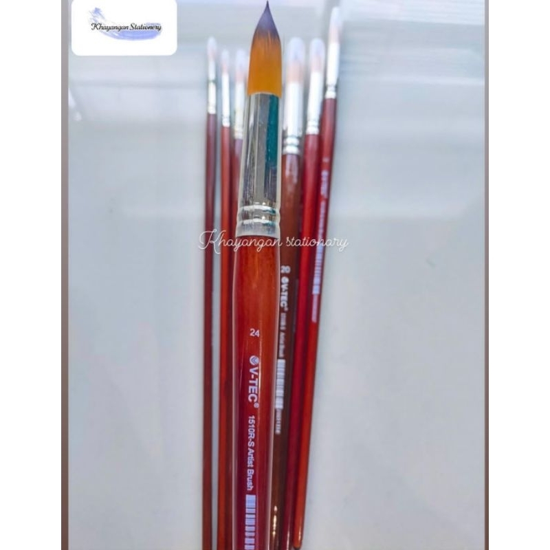 

V-Tec Kuas Lukis/Artist Brush 1510R-S Round no 0-24 Satuan