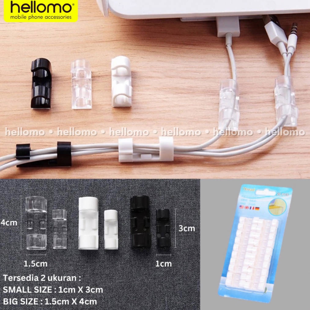 MANTAP Kabel Klip Organizer Wire Cable Clip Jepitan Klaim Perapih Kabel Penjepit