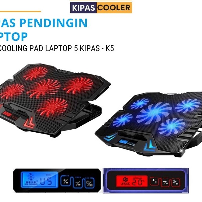 KI3 Kipas Pendingin Laptop Cooling Pad Laptop 12  16 inch GEAR SPEED KIPAS LAPTOP