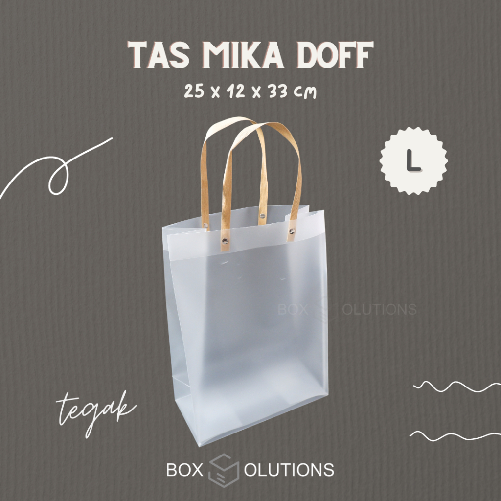 

tas mika doff TEGAK premium (L) - 25x12x33 cm isi 12 pcs