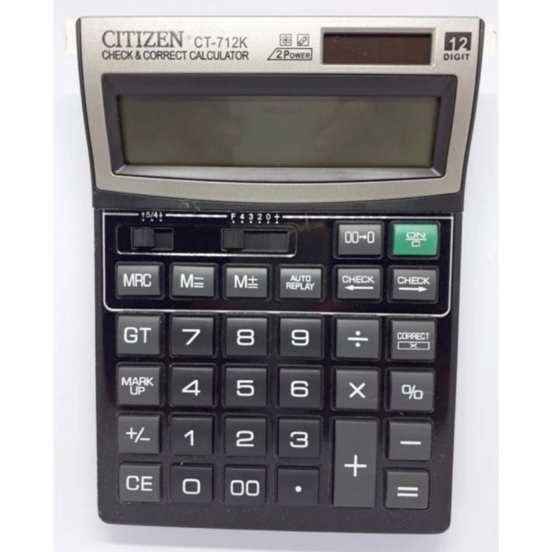 

TERDAHSYAT KALKULATOR DESKTOP CITIZEN CT712K CALCULATOR 12 DIGIT CEK ULANG