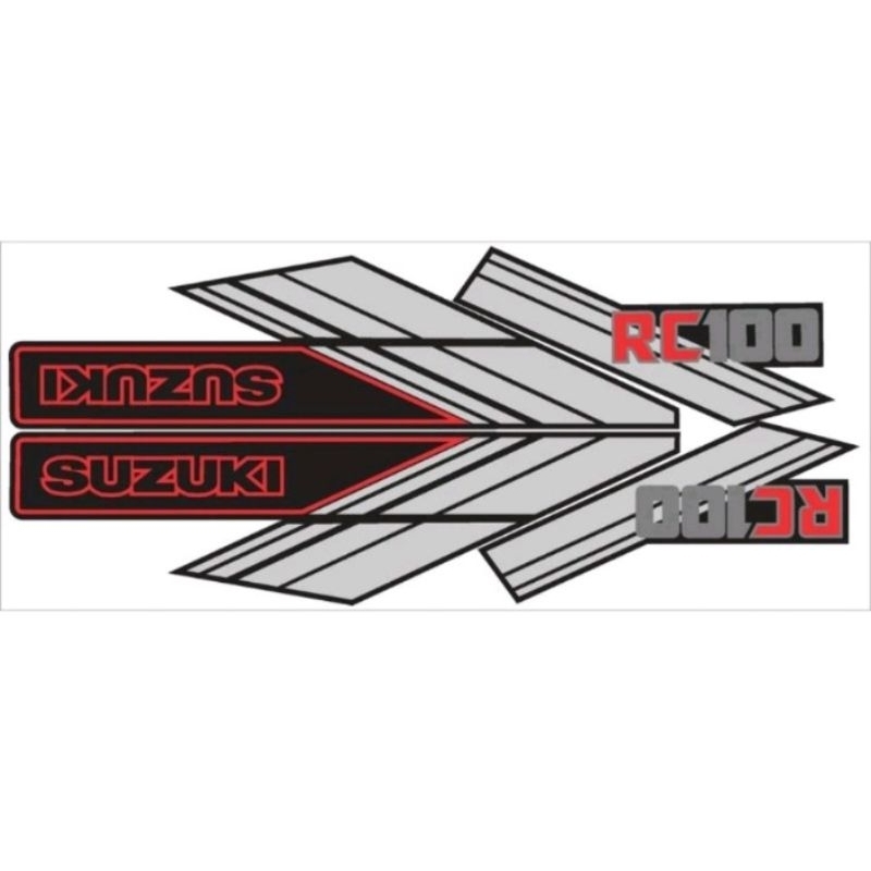 STRIPING STIKER SUZUKI RC100 SPIRIT