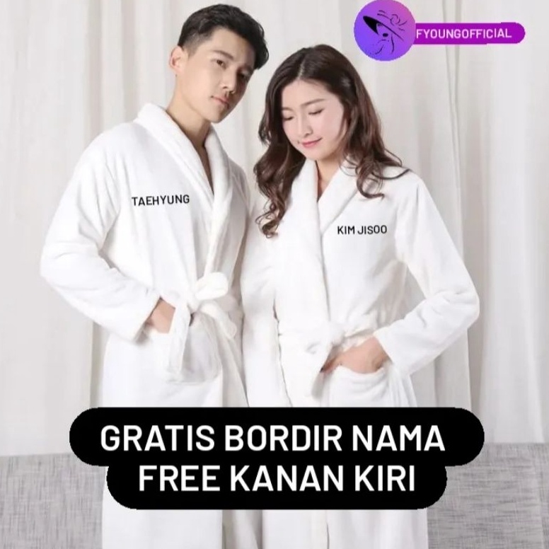 KODE E63D Handuk Kimono Free Bordir NamaHanduk Kimono Dewasa NamaHanduk Kimono Laki Laki PerempuanHa