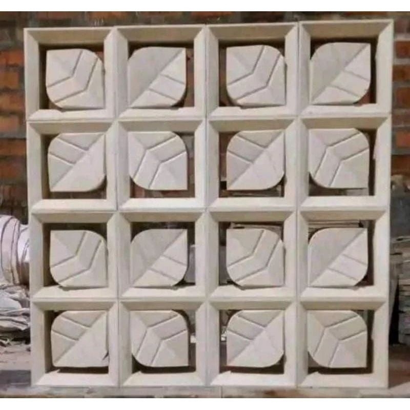 Roster beton , roster minimalis , roster , roster motif daun