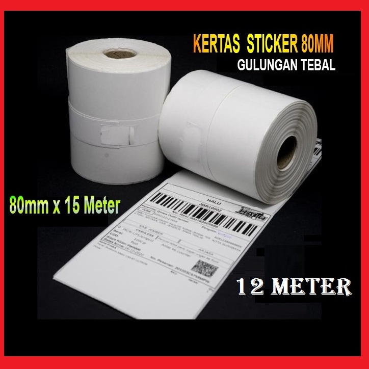 

Hemat Keras Bozzbuy Kertas Stiker Label Printer Thermal 8x5mm Continuous