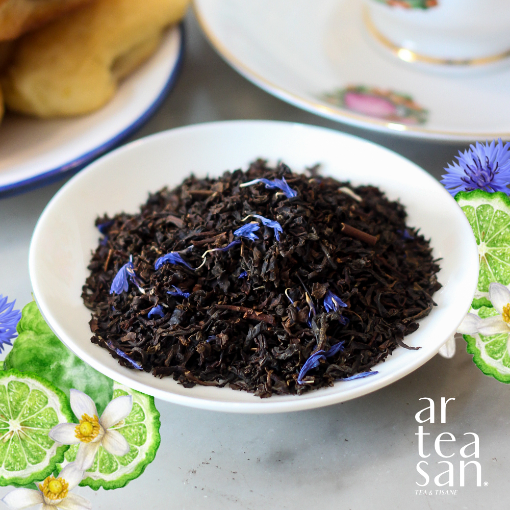 

French Earl Grey Tea - Tea Blend / Teh Hitam Earl Grey / Loose Leaf Tea - Berbagai Ukuran