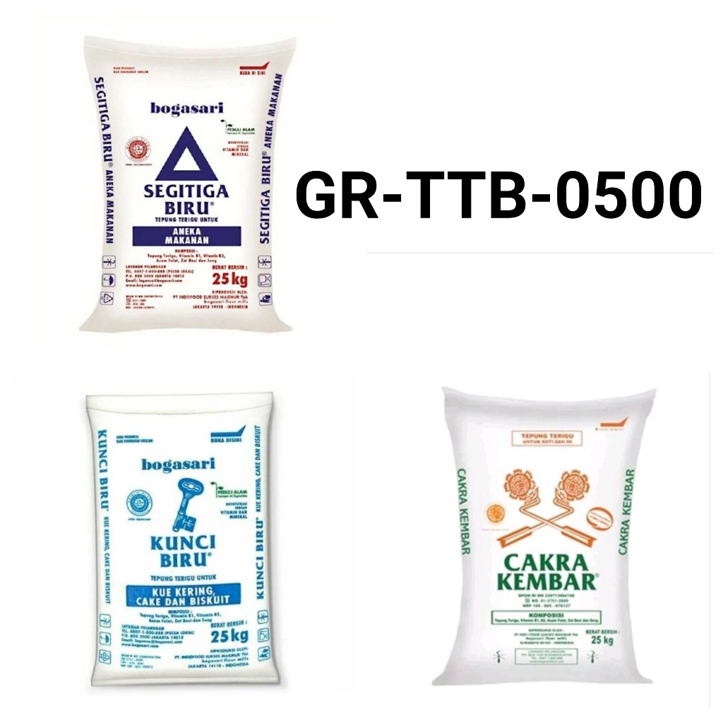 

HOT GRTTB5 Tepung cakra kembar kunci biru segitiga biru 5grrepack yamama baking