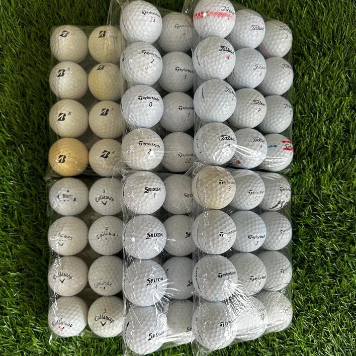 Sedang Laris  Bola Golf Bekas Murah Mixed Grade C Paket 1 Lusin 12pcs