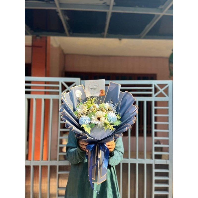 #RF038 Gerbera Bouquet / Bouquet Gembul / Artificial Flowers / Bouquet Bunga Palsu / Bucket Bunga Pa